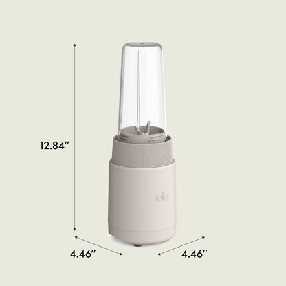 bella 6 Pcs Portable Rocket Blender, Juicer & Smoothie Maker, Press & Twist Design, EverGood™ & BPA Free Dishwasher Safe Parts, 4 Tip Stainless Steel Blade, Cord Wrap, 240 Watt Motor, Oatmilk
