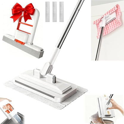 Cloth Changing Mini Mop with a Mini Foldable Desktop Mop, Flat Dust Mop