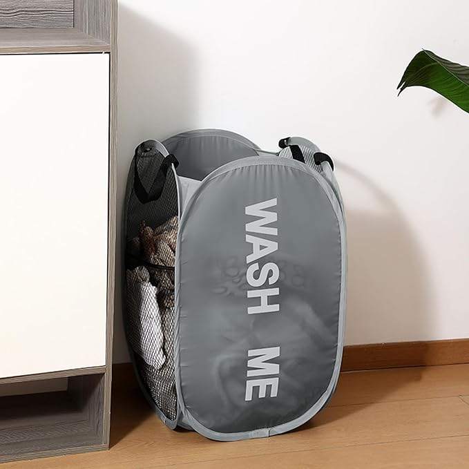 Pack of 2 Pop Up Laundry Hamper, Collapsible Laundry Baskets Dirty Clothes