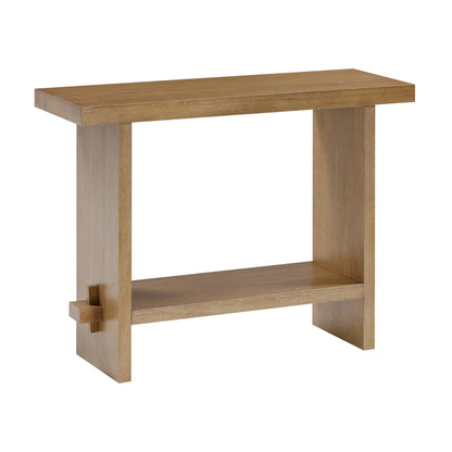 Nathan James Virgo Wood Accent Storage Console Sofa Table, for Entryway, Hallway or Living Room, 1, Light Brown