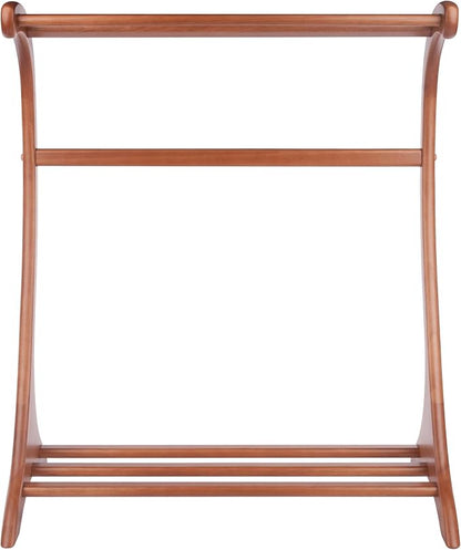 Winsome Bella Blanket Rack in Teak Finish