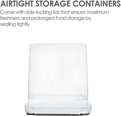 Vtopmart Food Storage Containers 2.5L / 84.5oz, 4 Pieces BPA Free Plastic