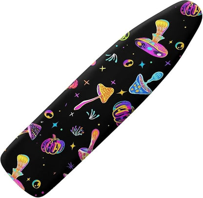 Colorful Mushroom Pumpkin Iron Board Cover, Ironing Board Protector
