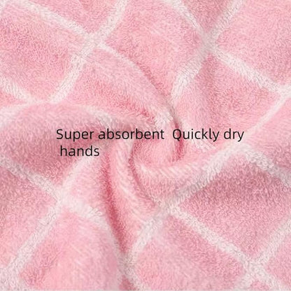 2 Pcs Kitchen Cotton Classical Striped Towel/Absorbent Towel/Hanging Towel/Hand
