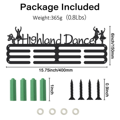 SUPERDANT Dance Medal Hanger Highland Dance Sports Medal Holder for 60+ Hanging Medal Rack Awards Sports Ribbon Holder Display Wall Hanging Athlete Gift