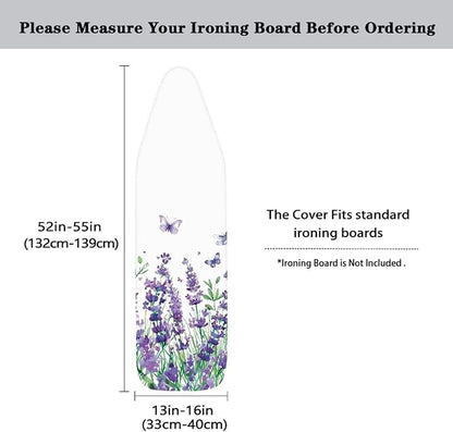 Flower Ironing Board Cover and Pad Standard Size Sea Butterfly Iron Table
