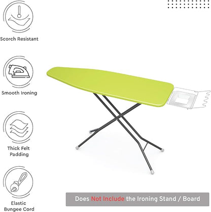 Encasa XO Ironing Board Cover and Pad 54"x15" - 4mm Felt Large Iron Board Cover