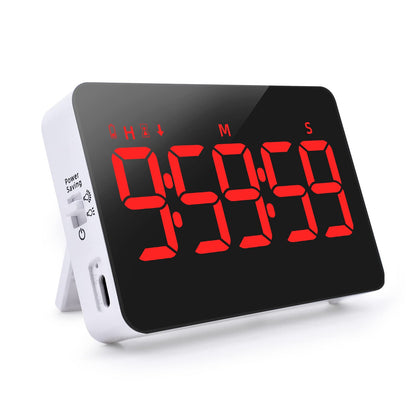 PERSUPER Digital Timer Kitchen Timer Count Down Up Rechargeable Kitchen Gadgets Vibration Mode Adjustable Volume and Brightness LED Display Time Management for Cook, Desk, Kids Adults Study Teaching