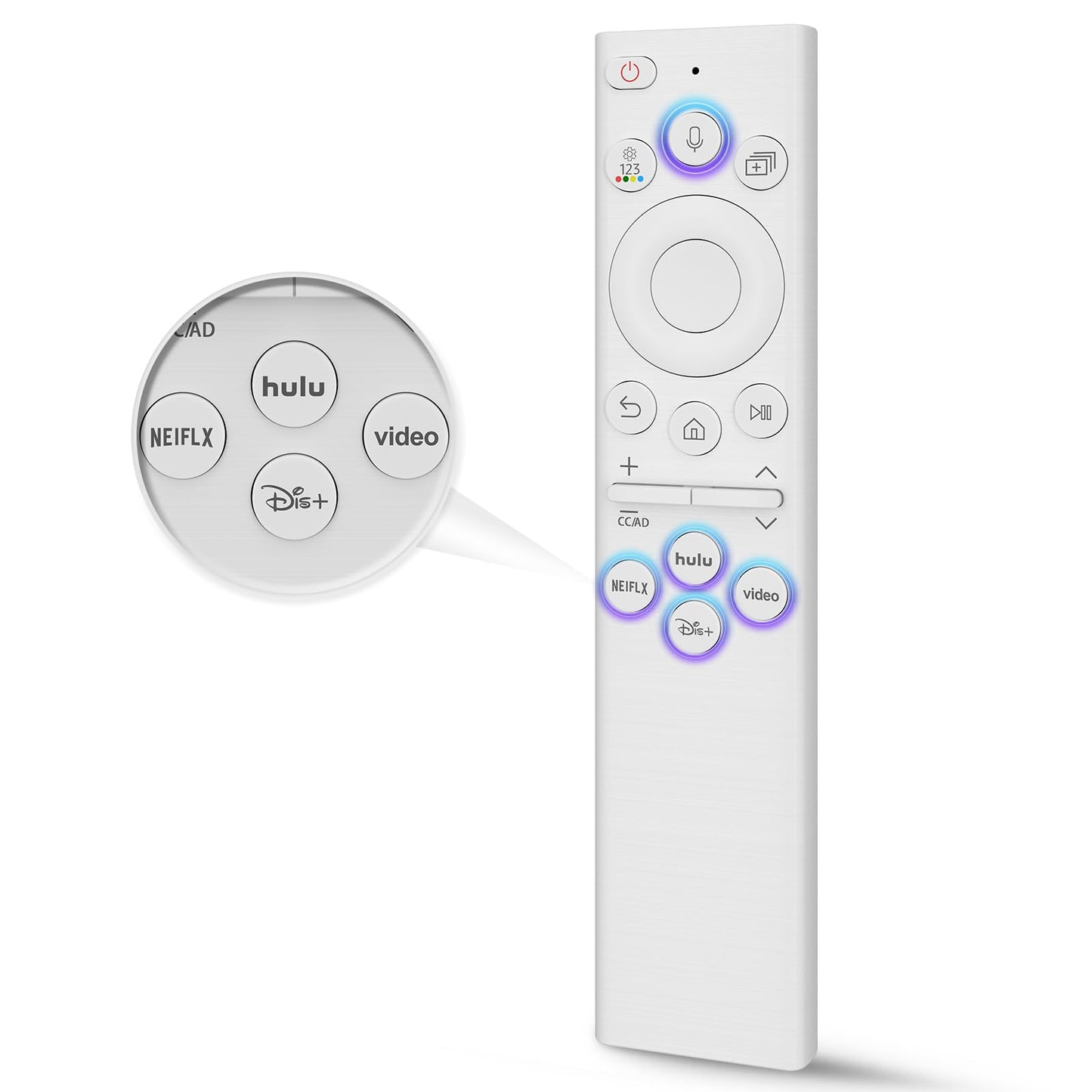 Voice Replacement for Google-Chromecast-Remote, G9N9N for Chromecast with Google TV Remote, for Google TV Streamer (Only for Snow Chromecast Google)