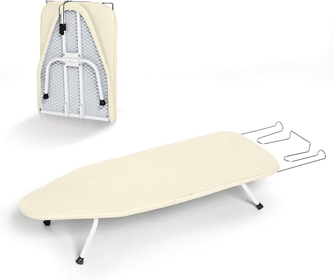 Metal Small Ironing Board Tabletop 31x12, RAINHOL Countertop Mini Iron Board
