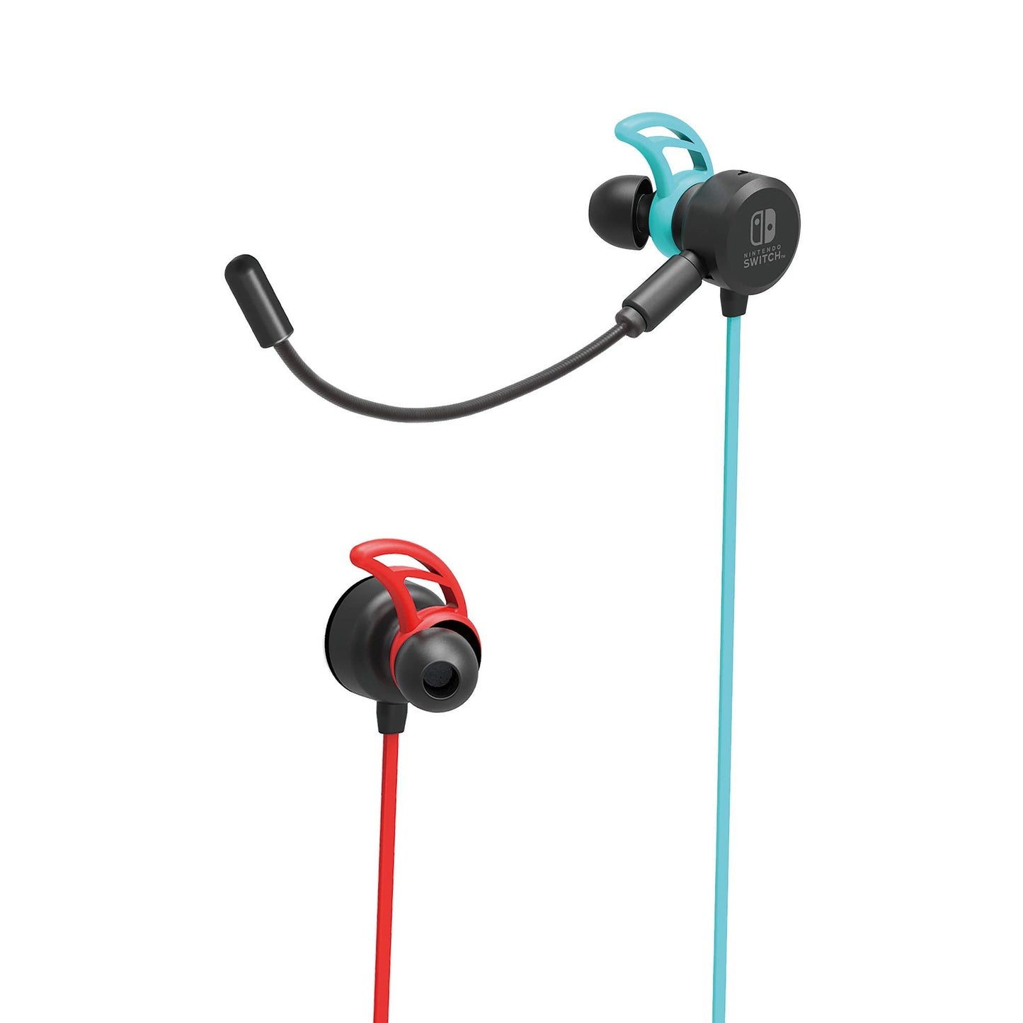 Nintendo Switch Gaming Earbuds Pro with Mixer by Hori - Licensed by Nintendo, Blue