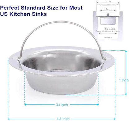 2 Pack Upgrade Kitchen Sink Strainer