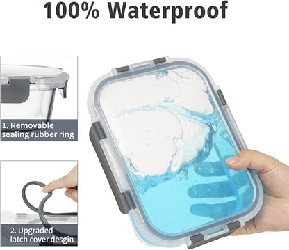 18 Pieces Glass Food Storage Containers