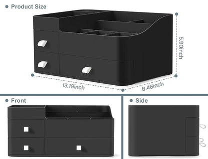 Cologne Perfume Organizer With Drawers,Large Perfumes Vanity Countertop Storage,Perfume Stand for Cologne, Deodorant, Beard, Shaving Lotion,Skincare,Dresser Organizer Room Decor for Men,Gifts for Men
