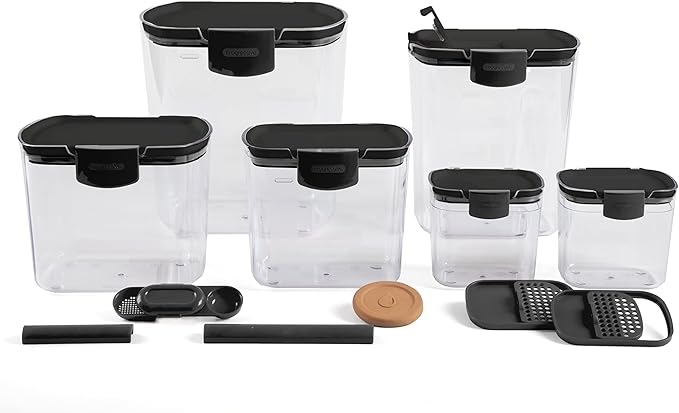 Progressive ProKeeper Baker's Airtight Kitchen Storage Canister Container Set