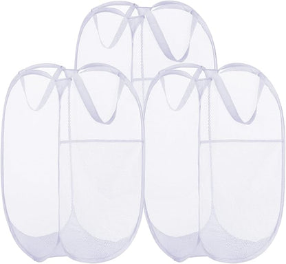 BATTOO Deluxe Strong Mesh Pop up Laundry Hamper Basket