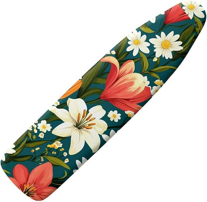 Narcissus Cover for Ironing Board 15x54 Inch Standard Size Flower Print Iron