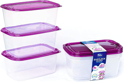 KIGI Large Plastic Food Containers