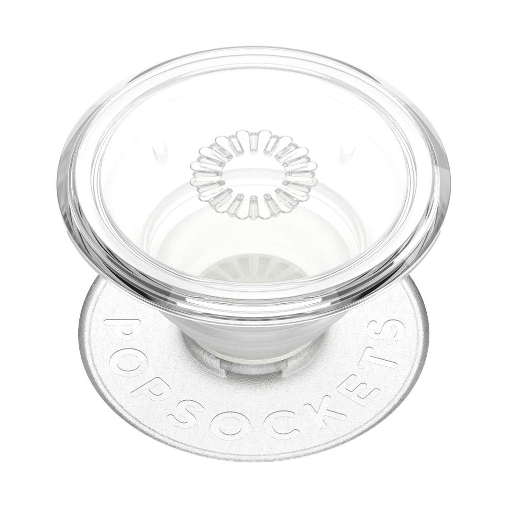 PopSockets Phone Grip for MagSafe with Kickstand, Magnetic Stand, Swappable Top, Secure Hold for iPhone MagSafe Cases, Phone & Tablet Grip - Clear
