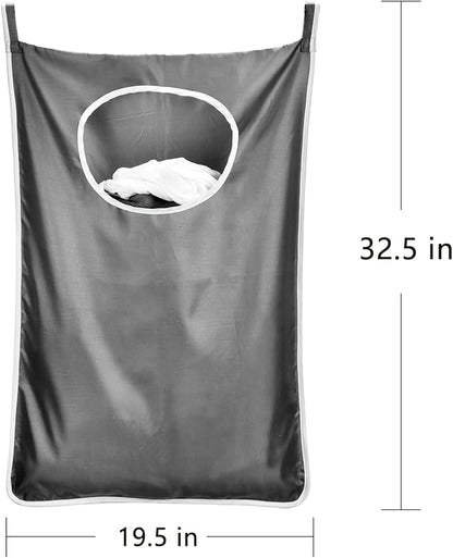 Durable hanging laundry hamper bag Behind door Space Saving