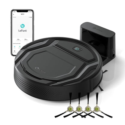 Lefant Robot Vacuum Cleaner Slim Quiet,2200Pa Powerful Suction,120 Mins Runtime,6 Cleaning Modes,Wi-Fi/App/Alexa,Self-Charging Pet Hair Robotic Vacuum Ideal for Hard Floor,Low-Pile Carpet,M210 Pro