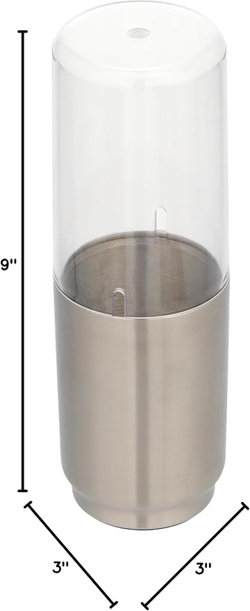 iDesign Austin Metal Covered Holder Stand, Holds Regular and Electric