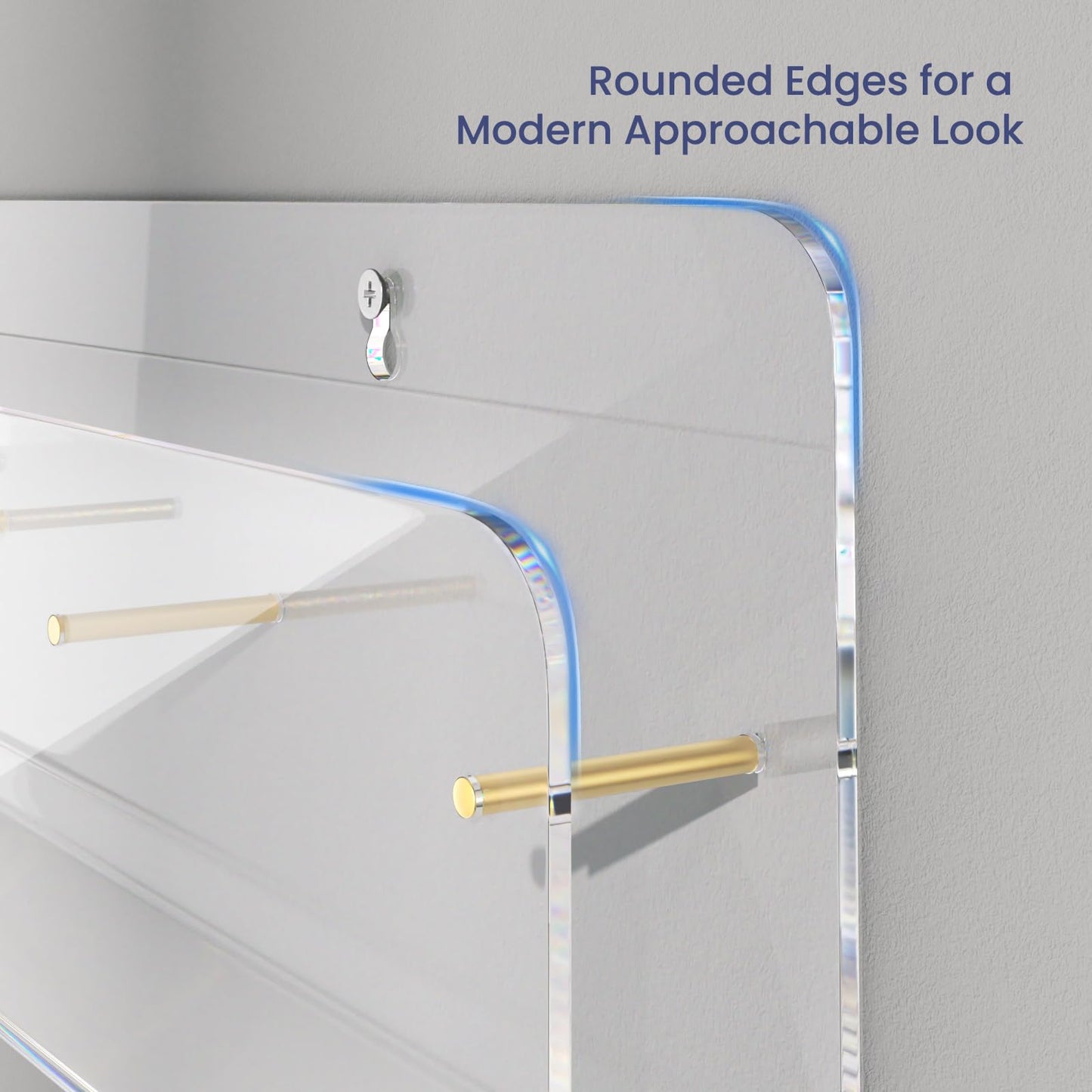 HIIMIEI Brochure Holder Wall Mount, 2-Pack Acrylic Modular Flyer, Pamphlet Display Stand with Magnetic Brass Bolts, Dual Installation Options, and Designed for Schools, Studios, and Community Spaces