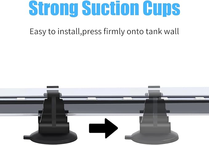 AQUANEAT Aquarium LED Submersible Light 7.5 Inch Underwater Fish Tank Light (White & Blue)