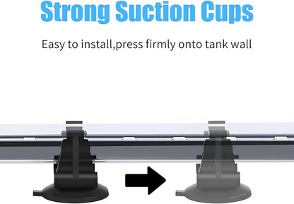 AQUANEAT Aquarium LED Submersible Light 7.5 Inch Underwater Fish Tank Light (White & Blue)