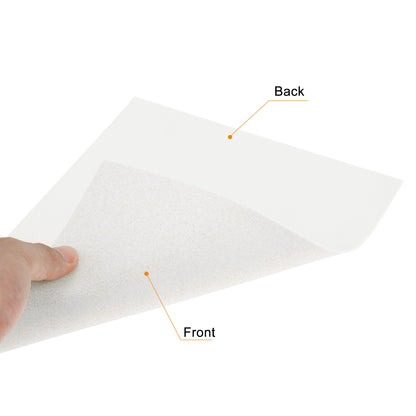 uxcell White Shiny EVA Foam Sheets 23.6x15.7in 1.3mm Thick for Crafts DIY 6 Pcs