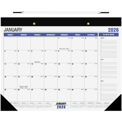 Desk Calendar 2026,18 Months Wall Calendar 2026 From Jan 2026 to Jun 2027,Large Desk Calendar 2026-2027 with To-do List,22x17,Desktop Calendar for Home and Office