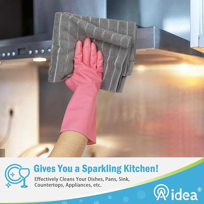 AIDEA Microfiber Kitchen Towels-8Pack, Microfiber Dish Towels, Soft Absorbent