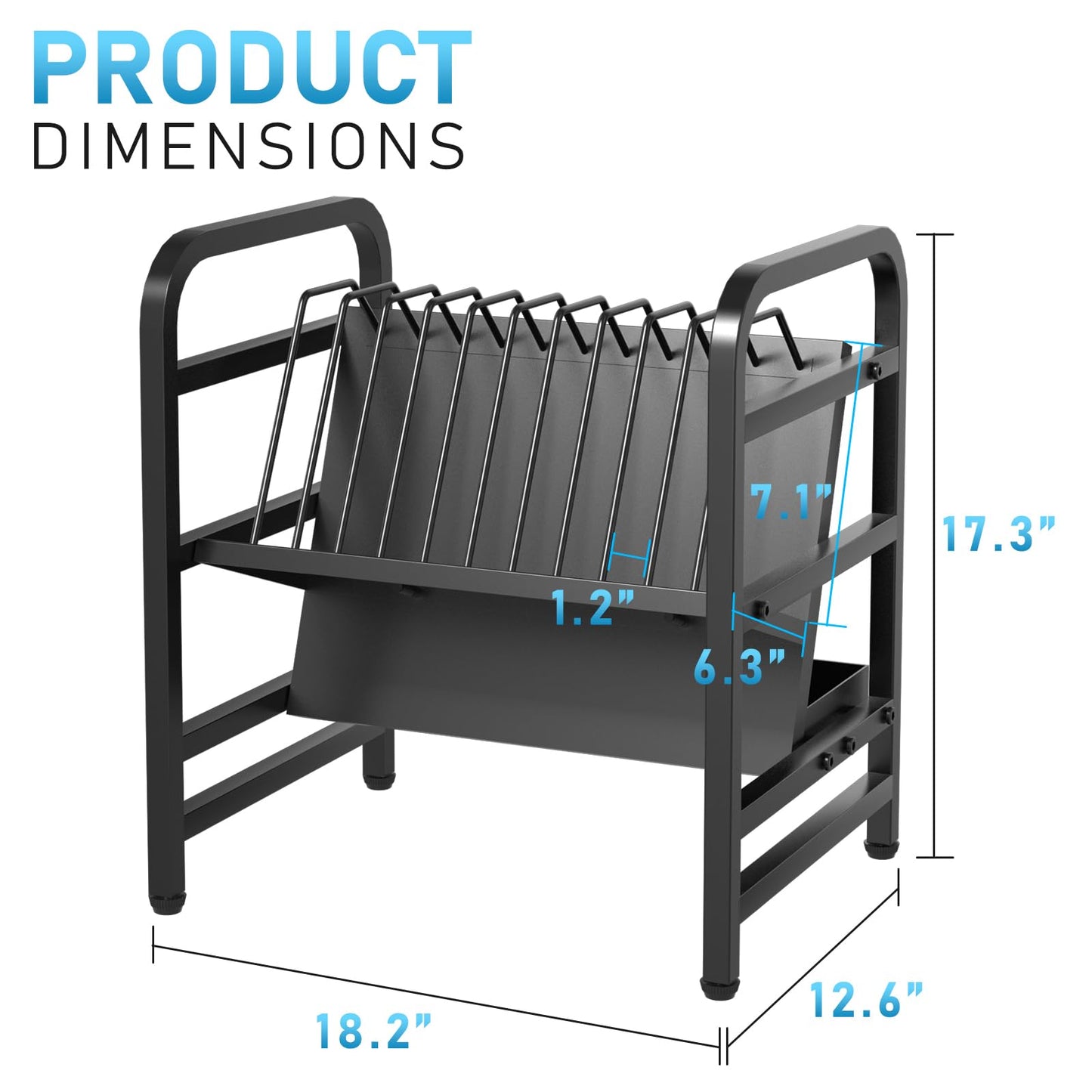 Moricher Chromebooks Charging Station 12-Slot Open Charging and Storage Rack with Leveling Feet for iPads, Tablets and Laptop Computers – Ideal for Classrooms, Offices, and Libraries