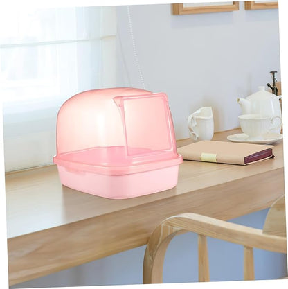 COLLBATH Chinchilla Sand Bath Large Chinchilla Dust Bath for Hamsters Plastic Sand Bathroom