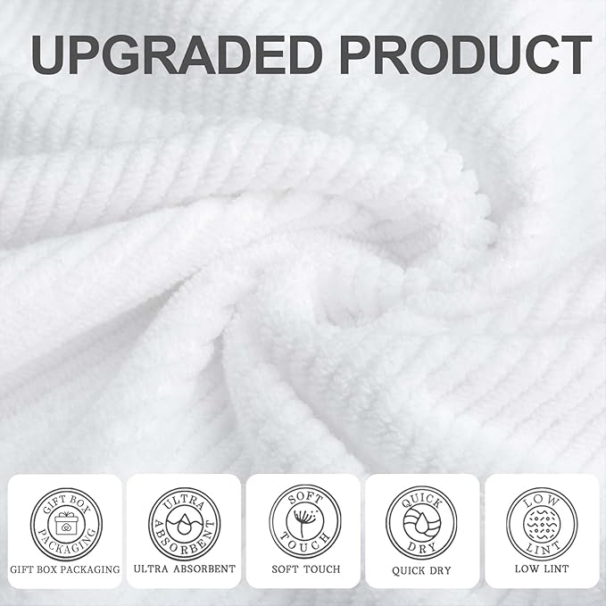 VOOVA & MOVAS White Hand Towels