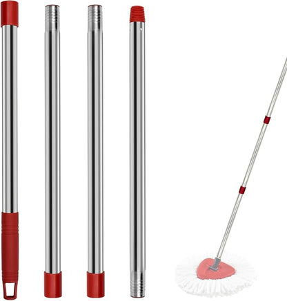 4 Section Stainless Spin Mop Replacement Handle