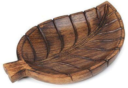 S.B.ARTS Wooden Tray for Ottoman Serving Tea Coffee Trays Cups-Dining Table Decor Accessories Vanity Home Organizer Serving Tray Decor Kitchen Counter-tops Living Room Ideal Gift For Loved Ones Brown