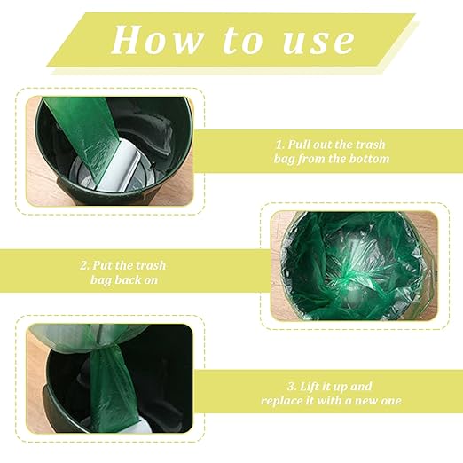 2 Pcs Trash Bag Dispenser,Trash Can Liner Dispenser For Bottom Of Can,Garbage Bag Dispenser For Inside Trash Can,Wall Mount Garbage Bag Dispenser Kitchen Bathroom Toilet Storage Organization