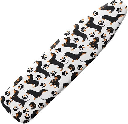 GLENLCWE Cute Dachshund Paw Print Ironing Board Cover, 54x15 inches, Animal