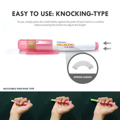 Hagoromo Chalk Holder with Magnet Attached [Green Cap and Chalk]