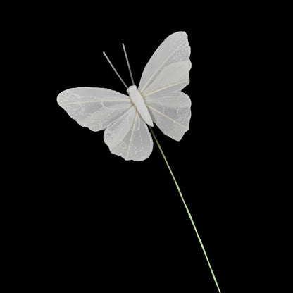 Cartanfill- Feather Butterfly Decorations for Wedding, Party, Home Decor, Gift Wrapping (Set of 12)