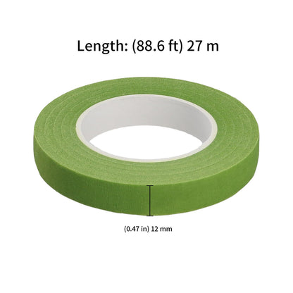KEILEOHO 50 Rolls 1/2 Inch 29.5 Yard Floral Tape, Florist Tape for Floral Bouquet, Flower Stem Tape, Green Floral Tape for Wedding Bouquet Floral Arranging and DIY Crafts