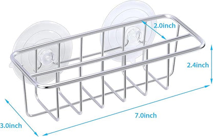 Sink Caddy Sponge Holder for Kitchen Sink Dish Cloth Hanger 2 Suspension Options