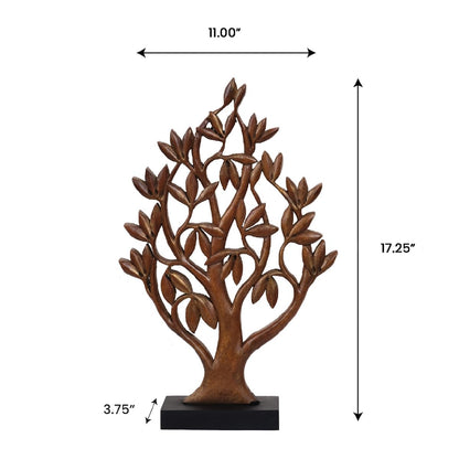 Decozen Gift for Mom, Wooden Tree of Life Sculpture, Birthday, Home Decor, Office, Living Room, Shelf, Fireplace, Farmhouse, Tabletop, Boho and Mantle Decor, Christmas Décorations, Mothers Day Gifts