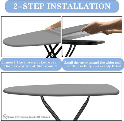 Ironing Board Cover, Full Size Scorch Resistant Padding, Silicone Coating