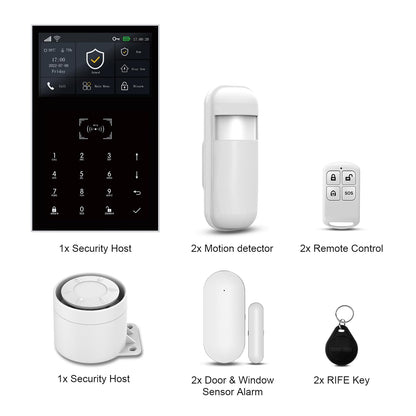 PGST 2026 Home Alarm System,120dB Alarm System with WiFi+GSM/4G & Real-Time APP Alert,Easy to Install Door/Window Motion Alarms Sensors,for Apartment,Kids Safety,Office NO Monthly Fees