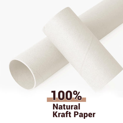 Czoynife 270Pack White Cardboard Tubes for Crafts, 1.38x3.98, Bulk Paper Rolls for Kids DIY, Classroom Art Supplies, Holiday Decor