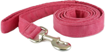 The Good Dog Company- Hemp Corduroy SIX FT Dog LEASHES Available in 9 Colors (Rust, Marigold, Bronze, Avocado, Blue, Plum, Pink, Red, Black) Sold in 1”, ¾”, ½” Widths (1/2 Inch Width, Pink)
