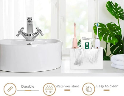 Luxspire Toothbrush Holder, 3 Slots Electric Toothbrush and Toothpaste Holder
