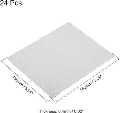PATIKIL Eyeglass Microfiber Cleaning Cloth 7"x6", 24 Pack Glasses Cleaning
